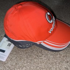F1 Racing McLaren Mercedes Vodafone JENSON SERGIO Red Adults Hat Cap 2008 nwt 