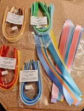 Job Lot 5 packets Iris Folding Papers Strips Many different colours. 