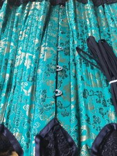 NEW | VOLLERS~Jade Dragon Print Silk Brocade OverBust Steel Boned Corset