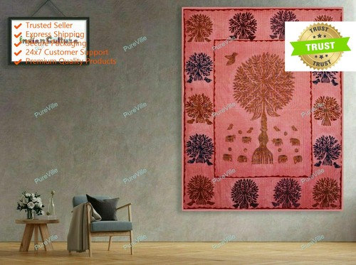 Kantha patchwork wall hanging - wall,