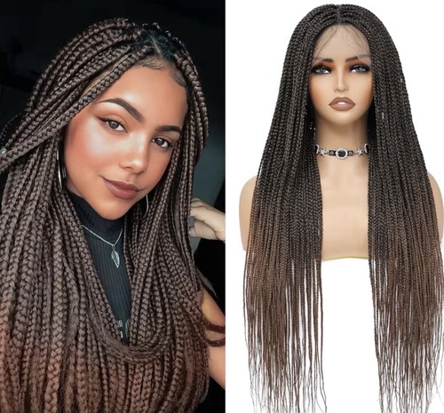 Long braided lace - front, wig