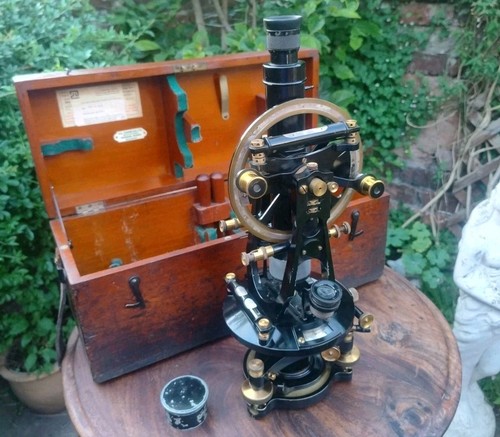 Antique theodolite j - antique, a.j