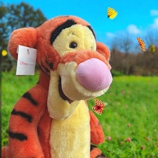 DISNEY TIGGER SOFT TOY LARGE PLUSH  40 cm 16" EXCELLENT CONDITION WITH TAGS VGC