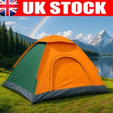 3-4 Man Outdoor Automatic Instant Double Layer Pop-Up Camping Tent Waterproof