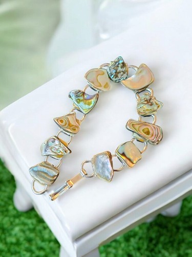 Vintage 1970s bracelet abalone - 1970s,