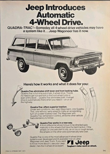 1973 vintage print jeep - 1973,