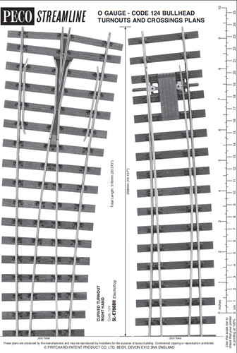 Peco gauge curved long h - 0,