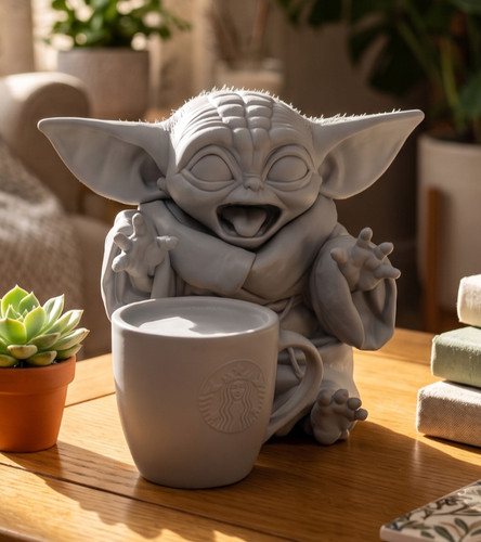 Yoda with coffee 15 - –,