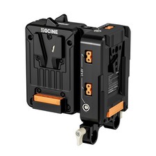  VM- Hot Swap/ Fin Dual Micro V Mount Battery Plate V Lock Battery