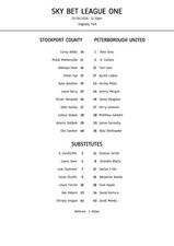 Stockport County vs
