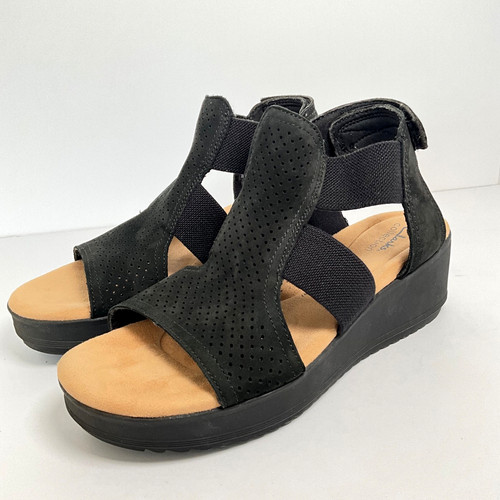 Clarks black nubuck leather - clarks,