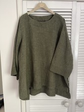 Women’s Linen Tunic Top Size