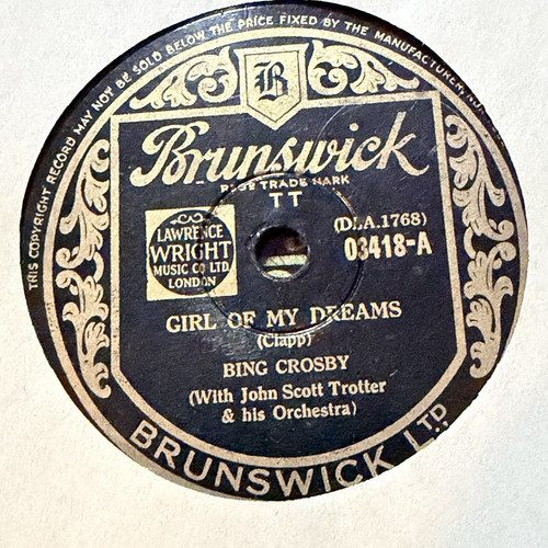 Bing crosby girl dreams - girl,