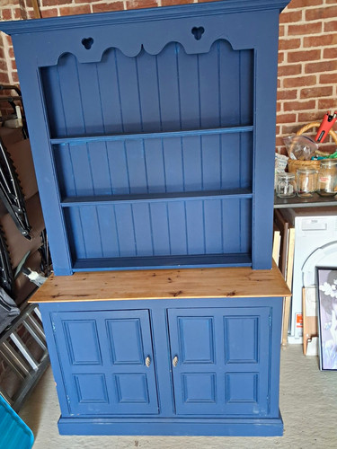 Blue painted wooden - blue,
