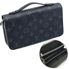 Excellent Condition Louis Vuitton Long Wallet M61698 Zippy XL Monogram Eclipse B
