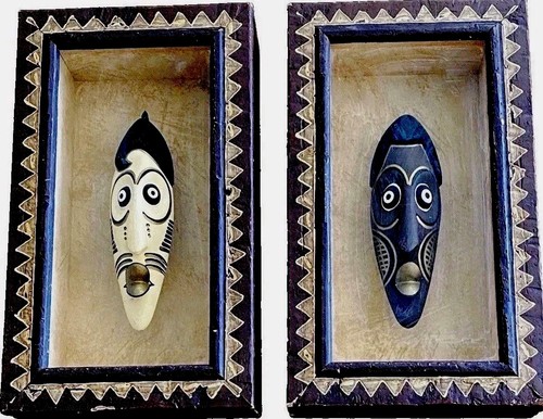 African tribal face masks - african,