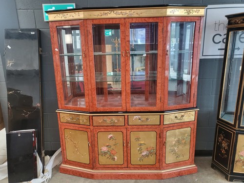 Chinese ornate glazed - , curved