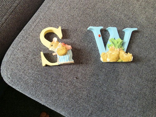 Peter rabbit alphabet figurine - rabbit,