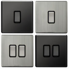 Single or Double Light Switch 1 or 2 Gang 2 Way Wall On/Off Switch 