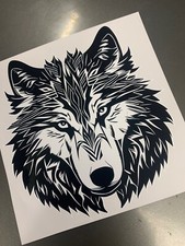 Tribal Wolf Head Car, Camper
