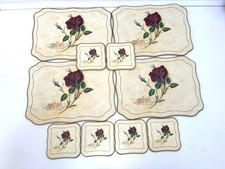 Vintage Set of 10 Cork Back