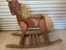 Vintage Wooden Rocking Horse