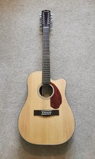 Fender CD-140SCE 12-String Electro Acoustic Guitar & Hard Case, Natural, Walnut