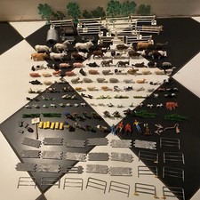 Vintage Britain’s Farm Toys Bundle Job Lot Pigs Cows Sheep Figures Fence Walls