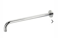 Shower Arm, Flova Levo Diamond Chrome Brass Wall Mounted Shower Arm 400mm