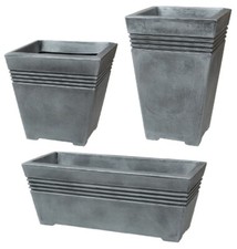 Pewter large plant pot indoor - pot,