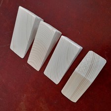 Wooden Door Stop Wedge - Set