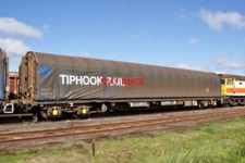 PHOTO  KIA CANVAS-SIDED STEEL CARRIER NO 33 70 4666 028-4 OF TIPHOOK RAIL IN STO