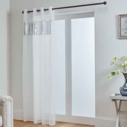 Sparkle voile eyelet curtain - sparkle,