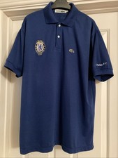 Chelsea FC Lacoste Polo Shirt Blue Centenary 100 Size XXL - Excellent Condition
