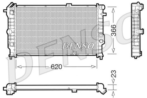 Aluminium radiator denso fits - radiator,