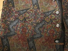 BHS black and red waistcoat -