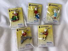 Rupert pin badges x5