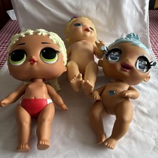 Two LOL Dolls Glitter Baby And  Big Baby MC Swag Plus Baby Alive Hasbro 2015