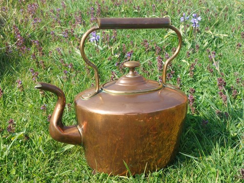 Copper brass kettle - &,