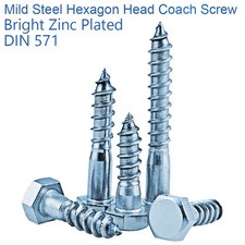 M12 x 40mm LAG BOLTS HEX HEAD