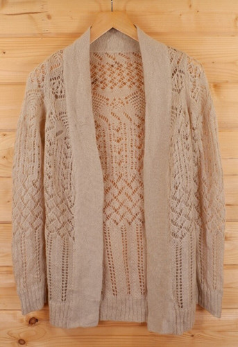 Vintage hand knitted open knit - knitted,