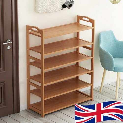 Tiers bamboo shoe rack - bamboo,