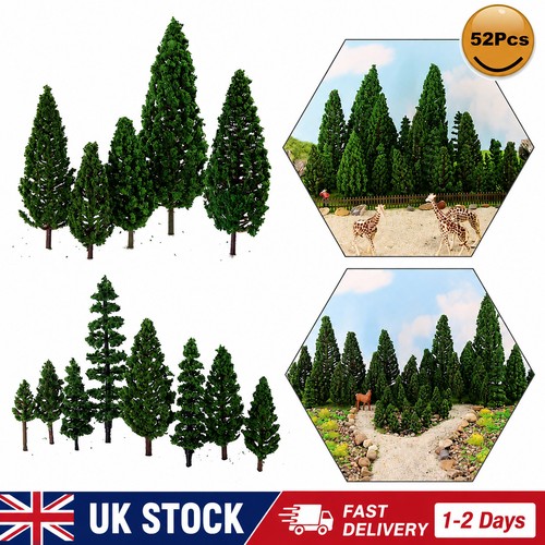 52pc model pine trees deep - 52pc,