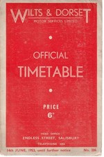 WILTS & DORSET BUS TIMETABLE