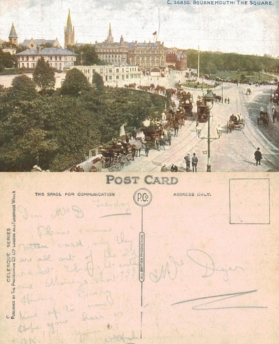 Vintage postcard bournemouth - vintage,