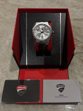 Ducati Corse Paddock DU0 Quartz Watch with Brown Leather Strap  - Brand New