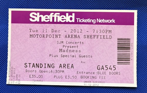 Madness ticket original - madness,