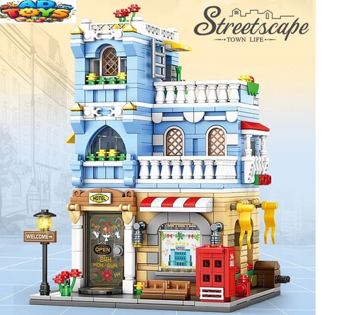 European style hotel building - european,