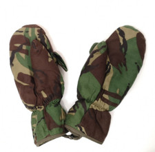 British MK2 / Mark II Woodland DPM Camo Arctic Mittens Inner Size Small