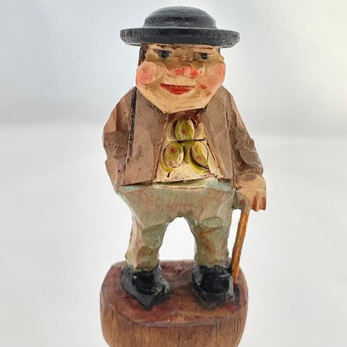 Vintage carved wooden full - carved,